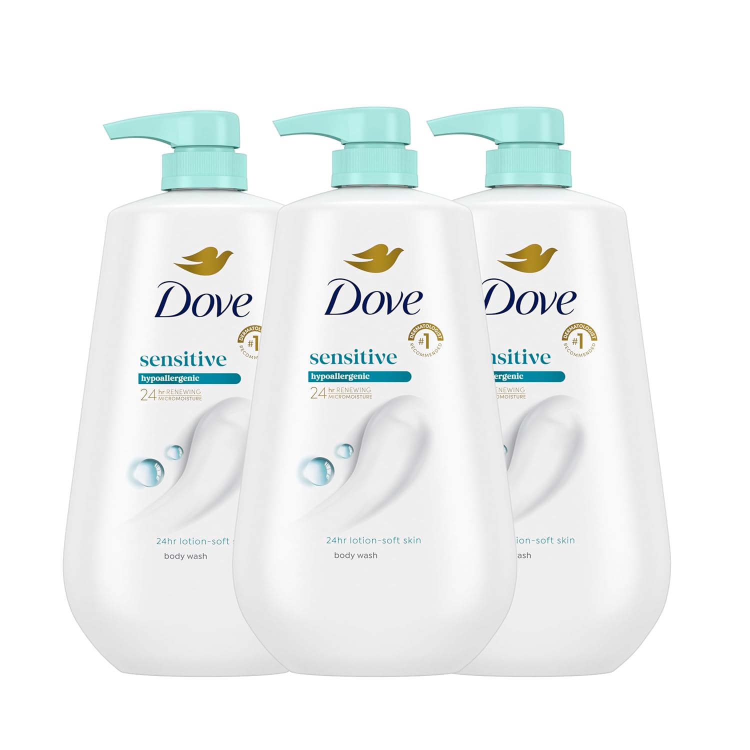 Dove Body Wash Sensitive Skin 24HR Moisturizing Cleanser