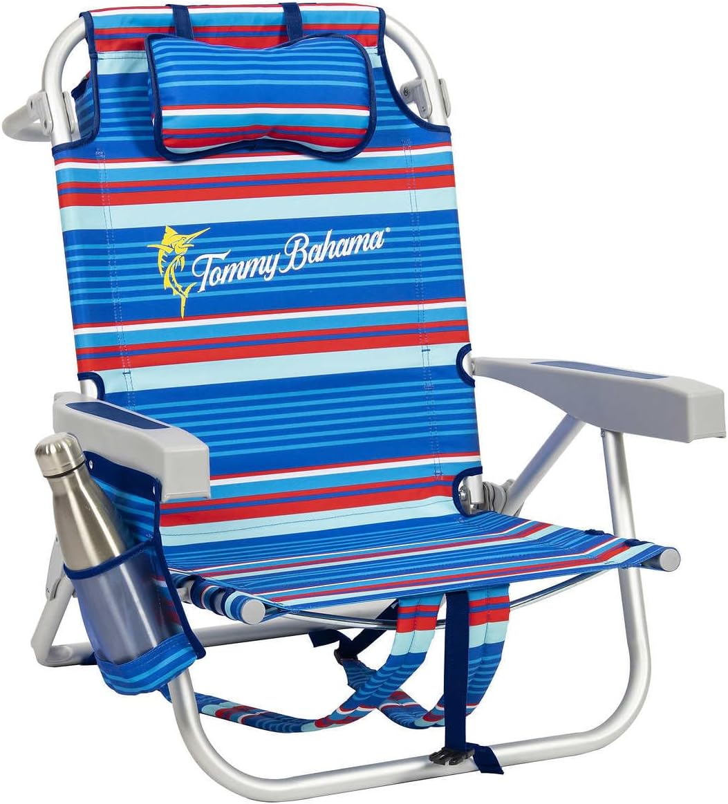 Tommy Bahama 2 Pack Backpack Beach Chair with Lay Flat Feature