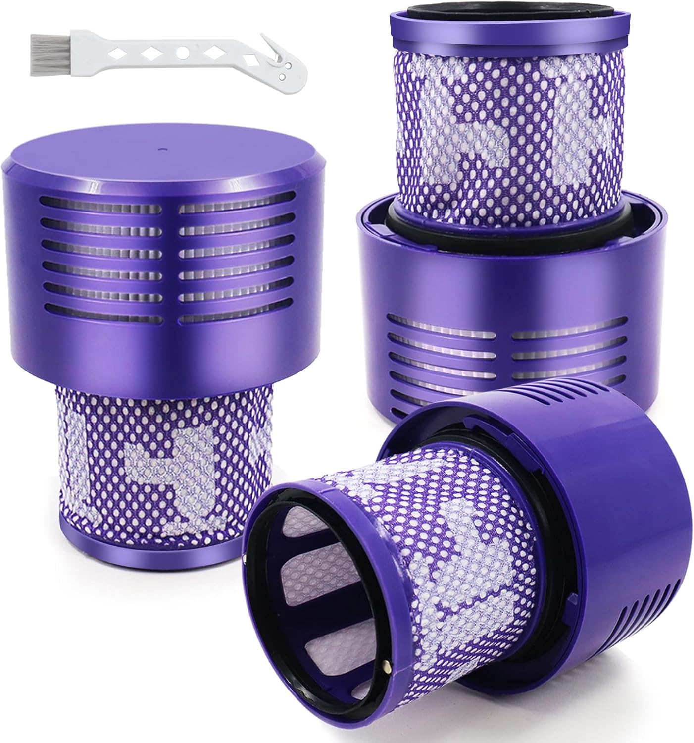 Dyson V10 Filter 3-Pack + Clean Brush Set