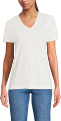 Women's Relaxed Supima Cotton V-Neck T-Shirt - Soft Fit