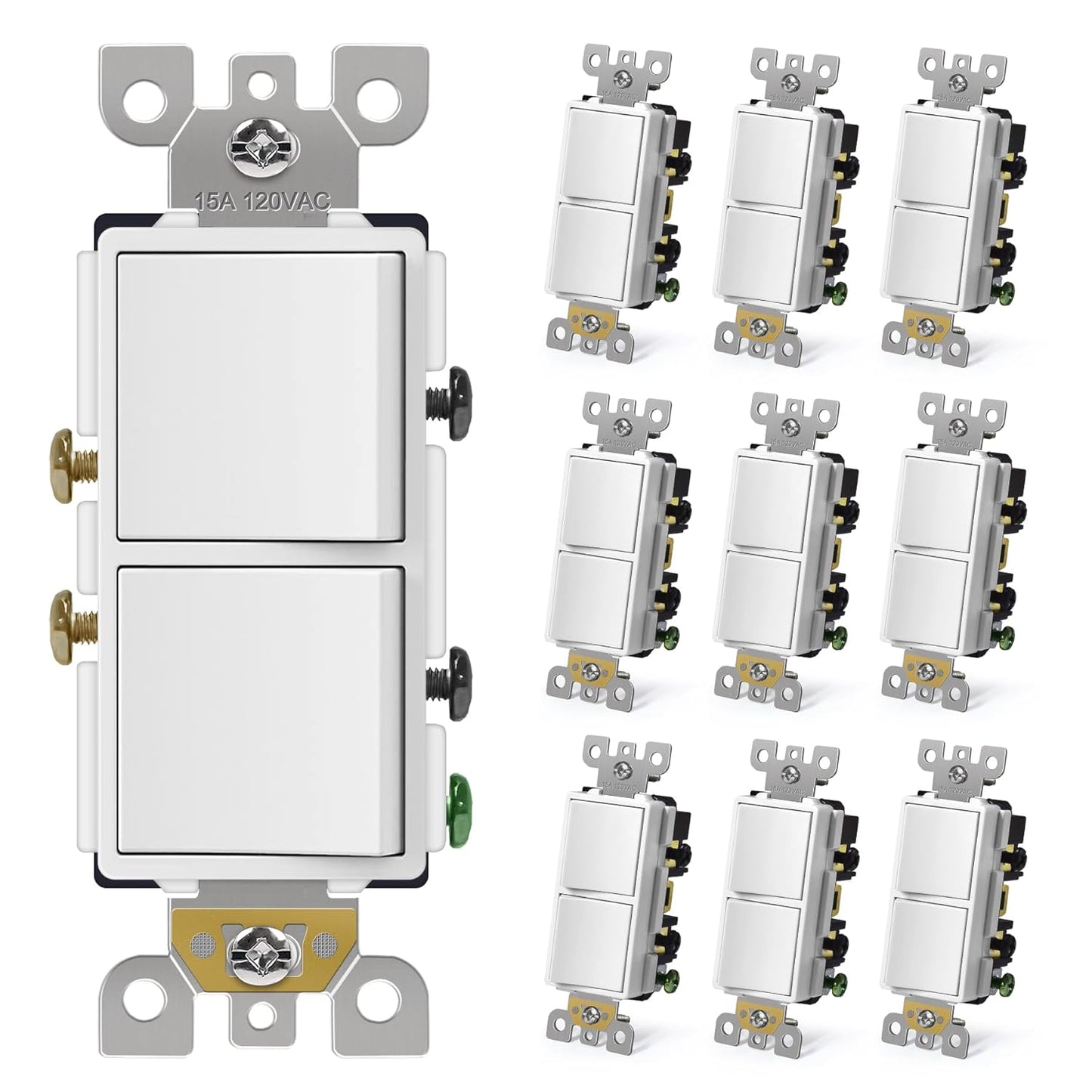 CML Double Paddle Rocker Light Switches for Easy Control