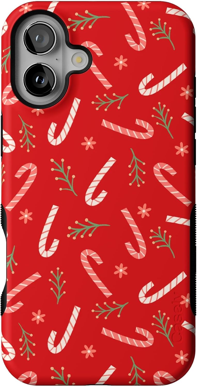 Casely iPhone 16 Plus Case - Peppermint Kiss Design for Protection