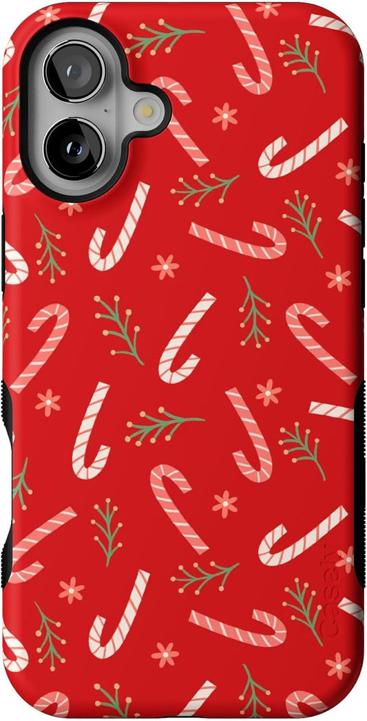 Casely iPhone 16 Plus Case - Peppermint Kiss Design for Protection