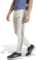 adidas Men's Essentials 3-Stripes Fleece Tapered Cuff Pants - Cozy is