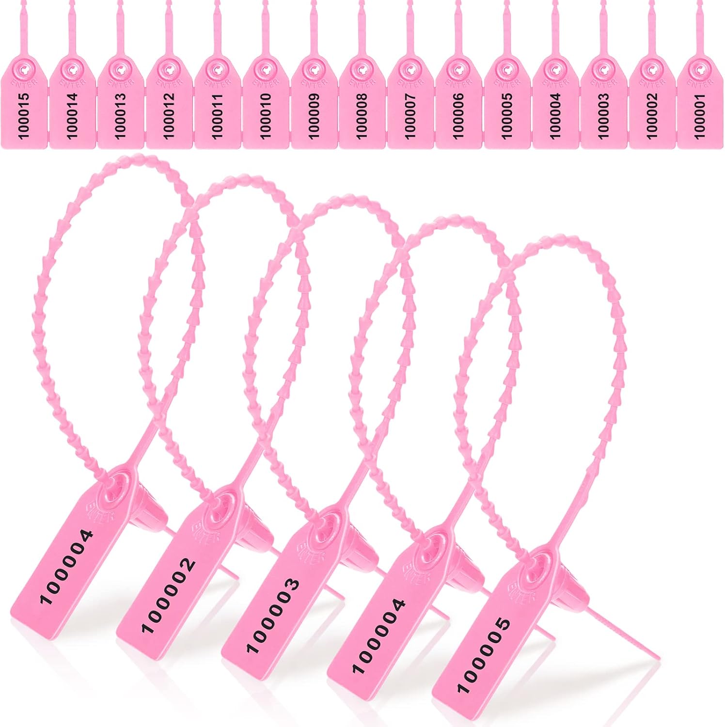 1000 Pcs Plastic Tamper Seals for Fire Extinguishers and More