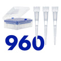 10 uL Universal Filtering Racked Pipette Tips - Precise, Sterile 960pk
