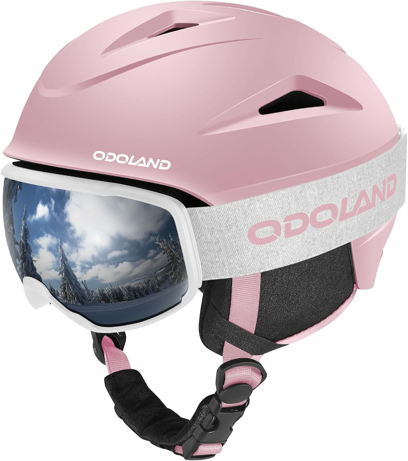 Odoland Snowboard Helmet & Goggles Set - Ultimate Safety Combo