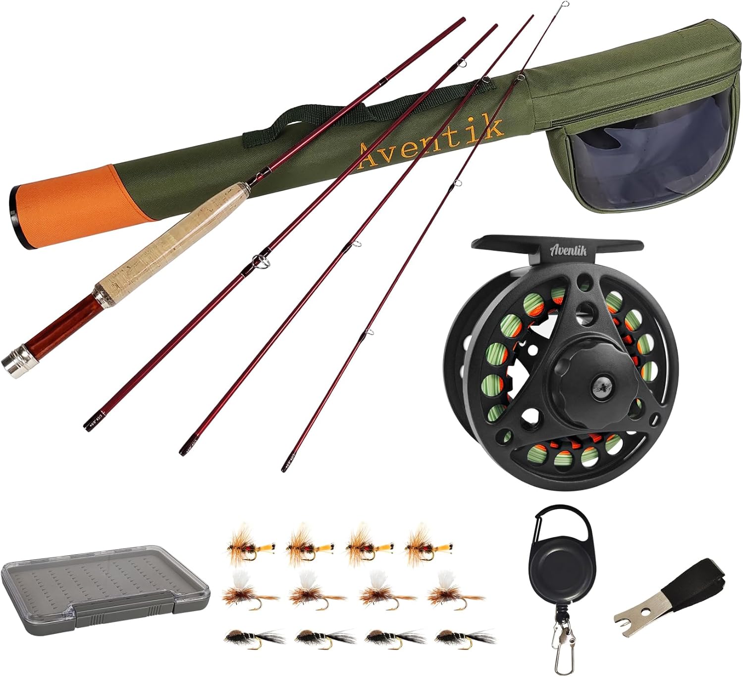 Aventik Extreme Fly Fishing Combo Kit for Beginners and Pros