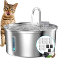 Cat Water Fountain Stainless Steel 108oz/3.2L - Quiet Auto Dispenser