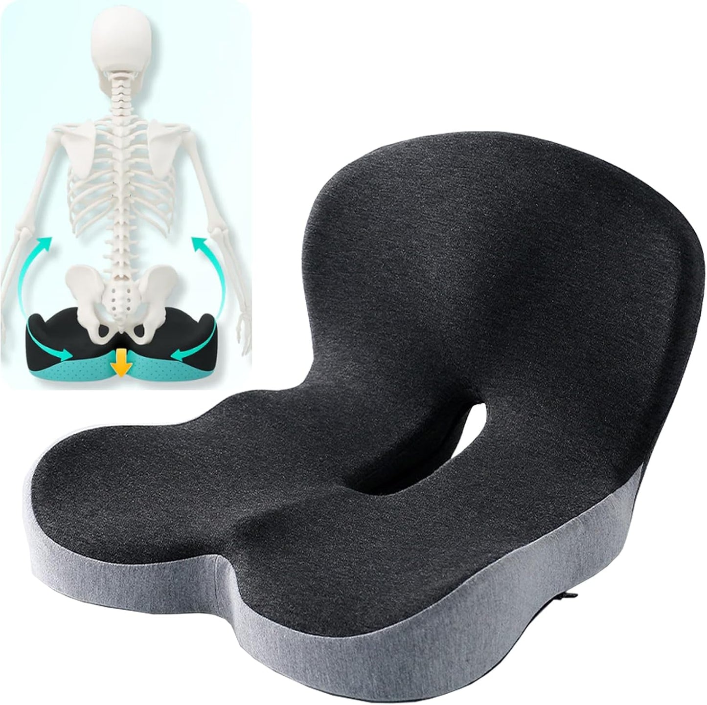 Soothe+ Seat Cushion for Long Drives with Ergonomic Support