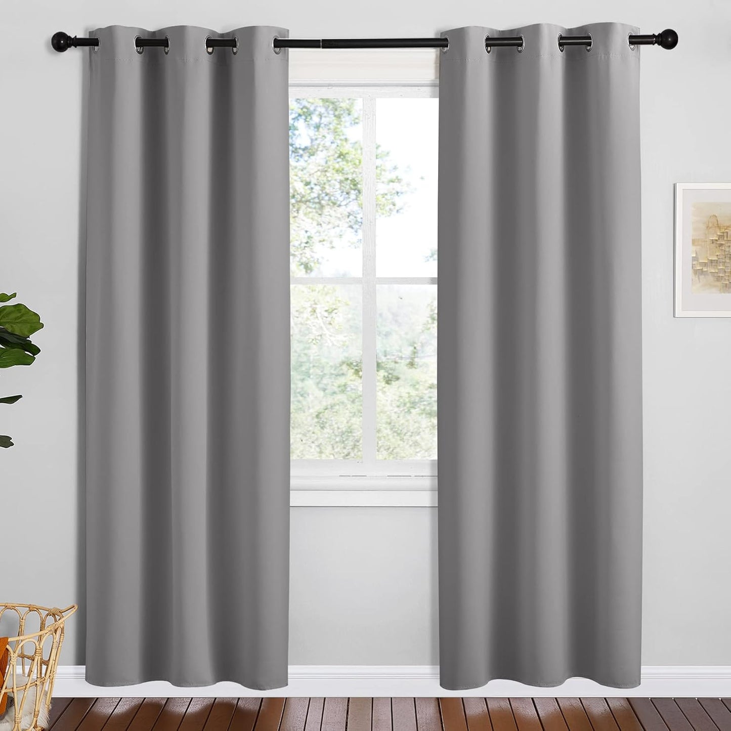NICETOWN Thermal Insulated Grommet Blackout Curtains for Kids