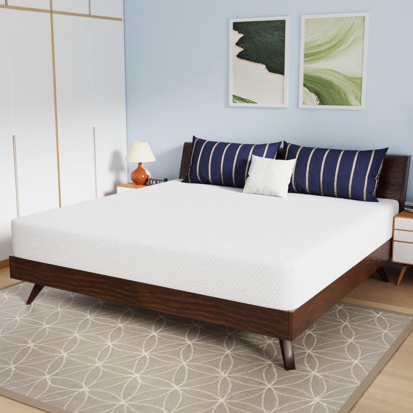 10 Inch Bamboo Charcoal Gel Memory Foam Mattress for Comfort