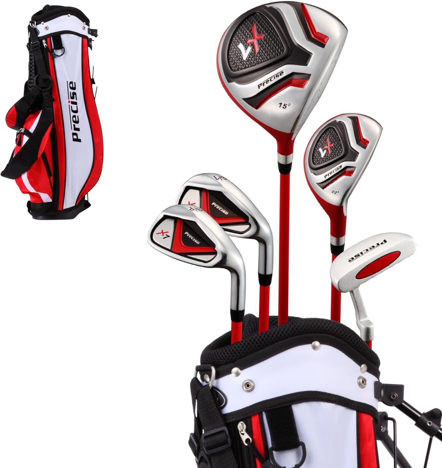 Precise X7 Kids Golf Clubs Set for Boys & Girls Ages 6-8