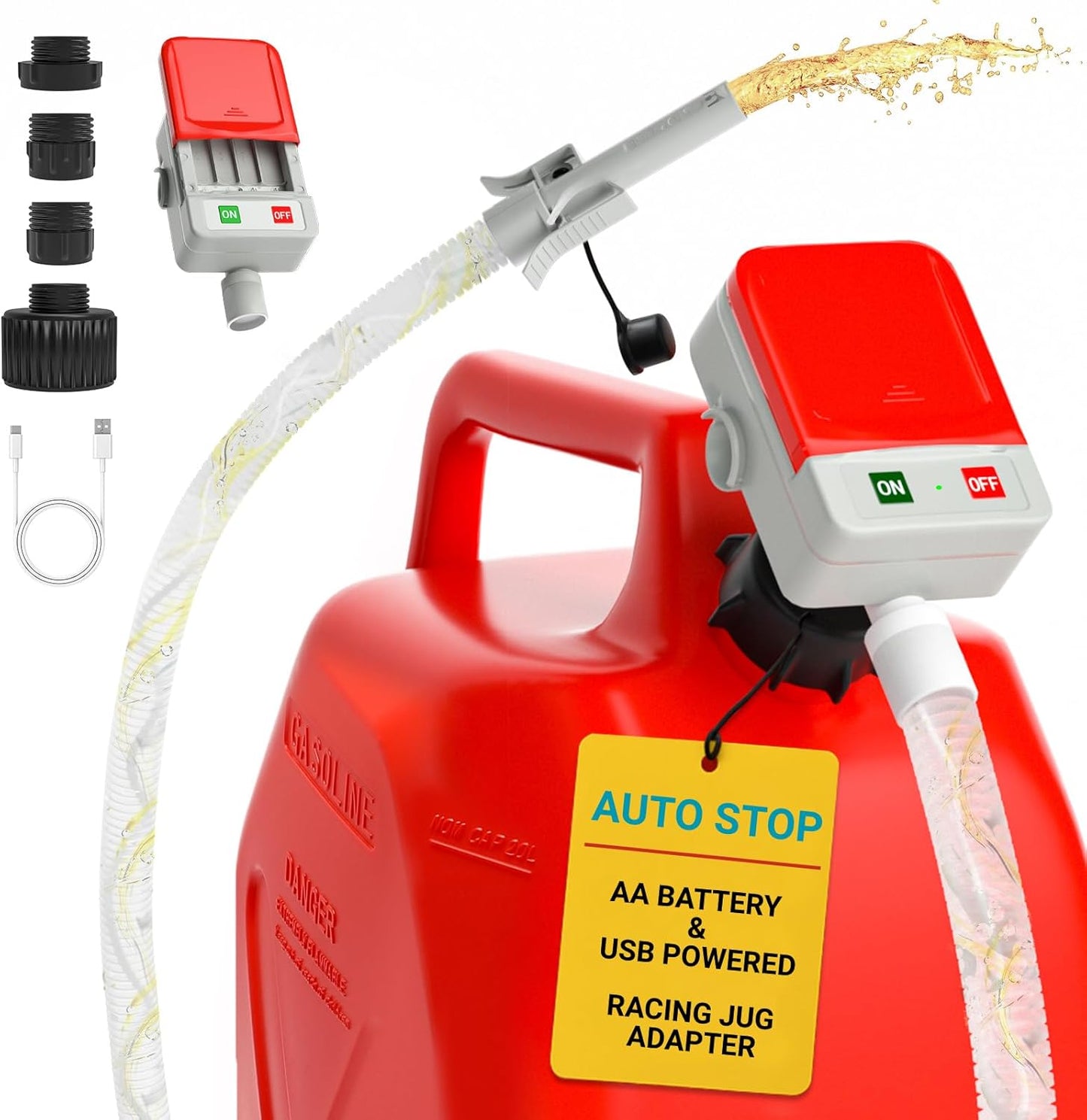 Auto-Stop Fuel Transfer Pump for Effortless Refueling