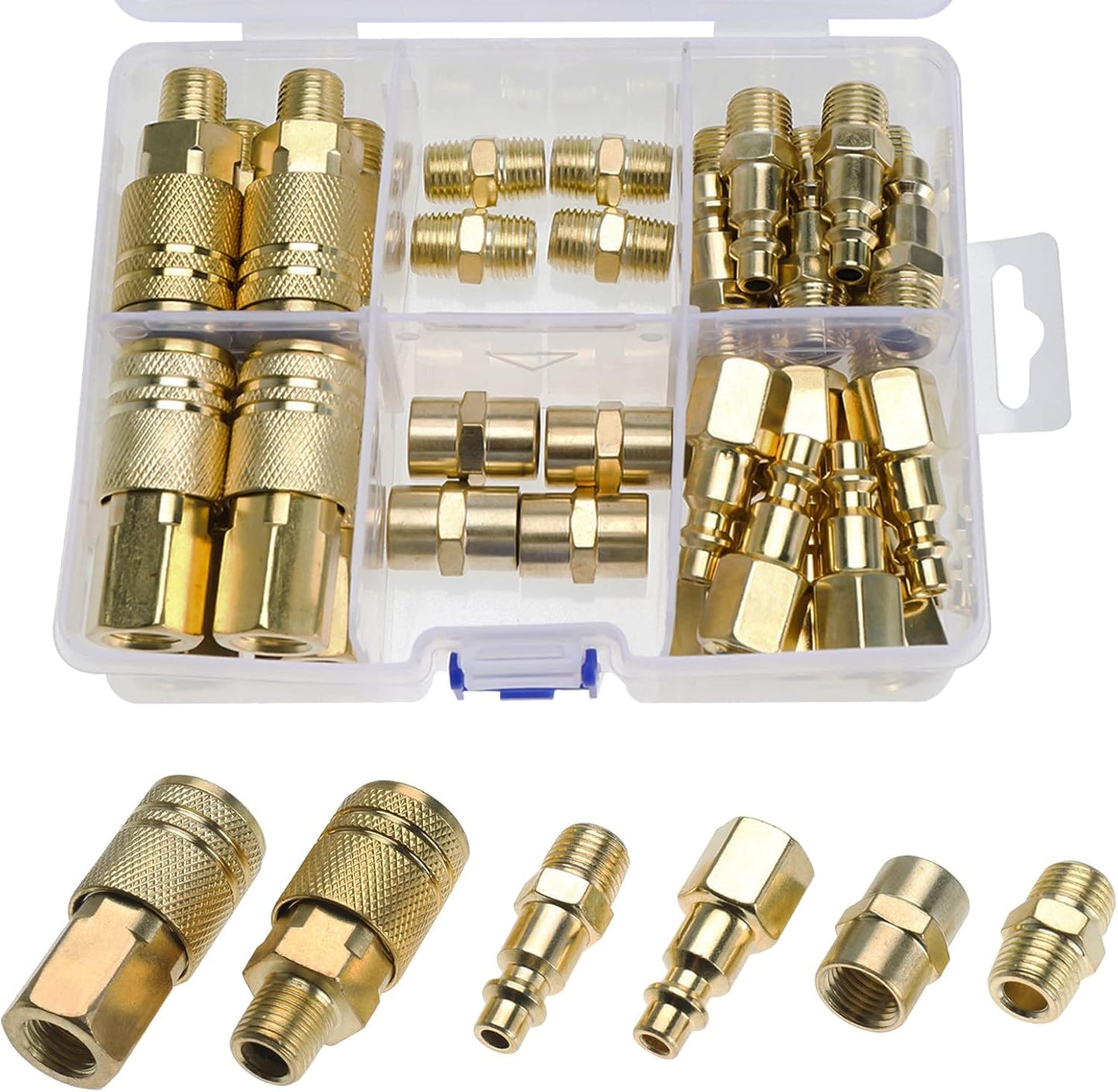 RealPlus Brass Air Coupler Kit - Fast Connect & Durable