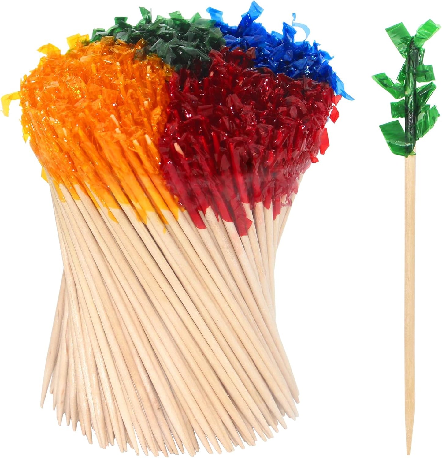 Colorful Cocktail Frill Picks - 1000pcs for Party Perfection