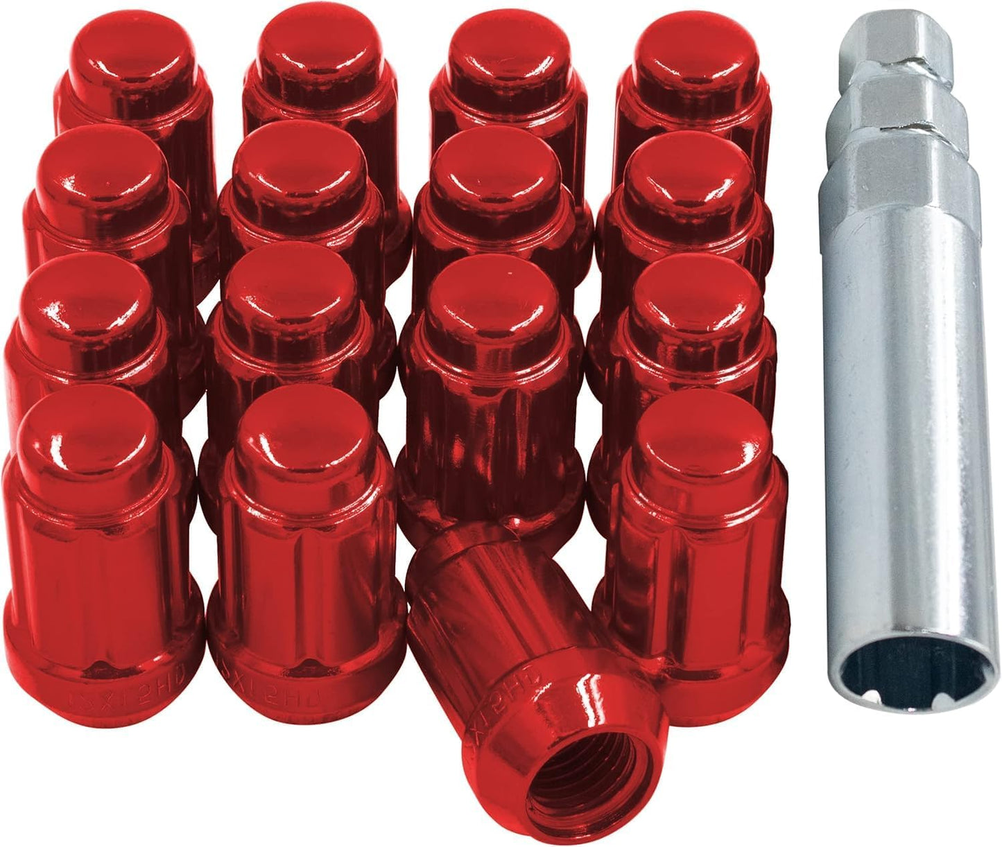 Spike Spline Lug Nuts 16 Pcs 3/8in-24 Thread for Polaris Vehicles