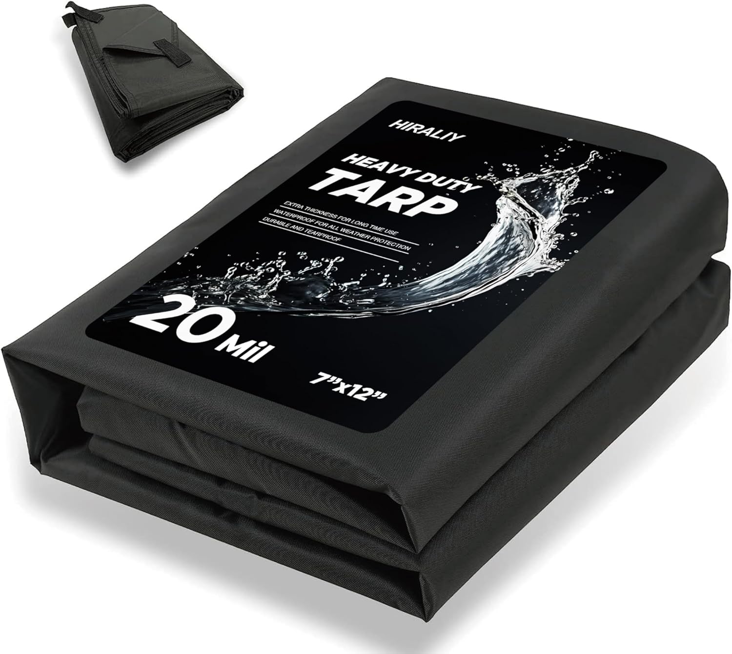 Heavy Duty Waterproof Tarp 7x12ft for Camping and More