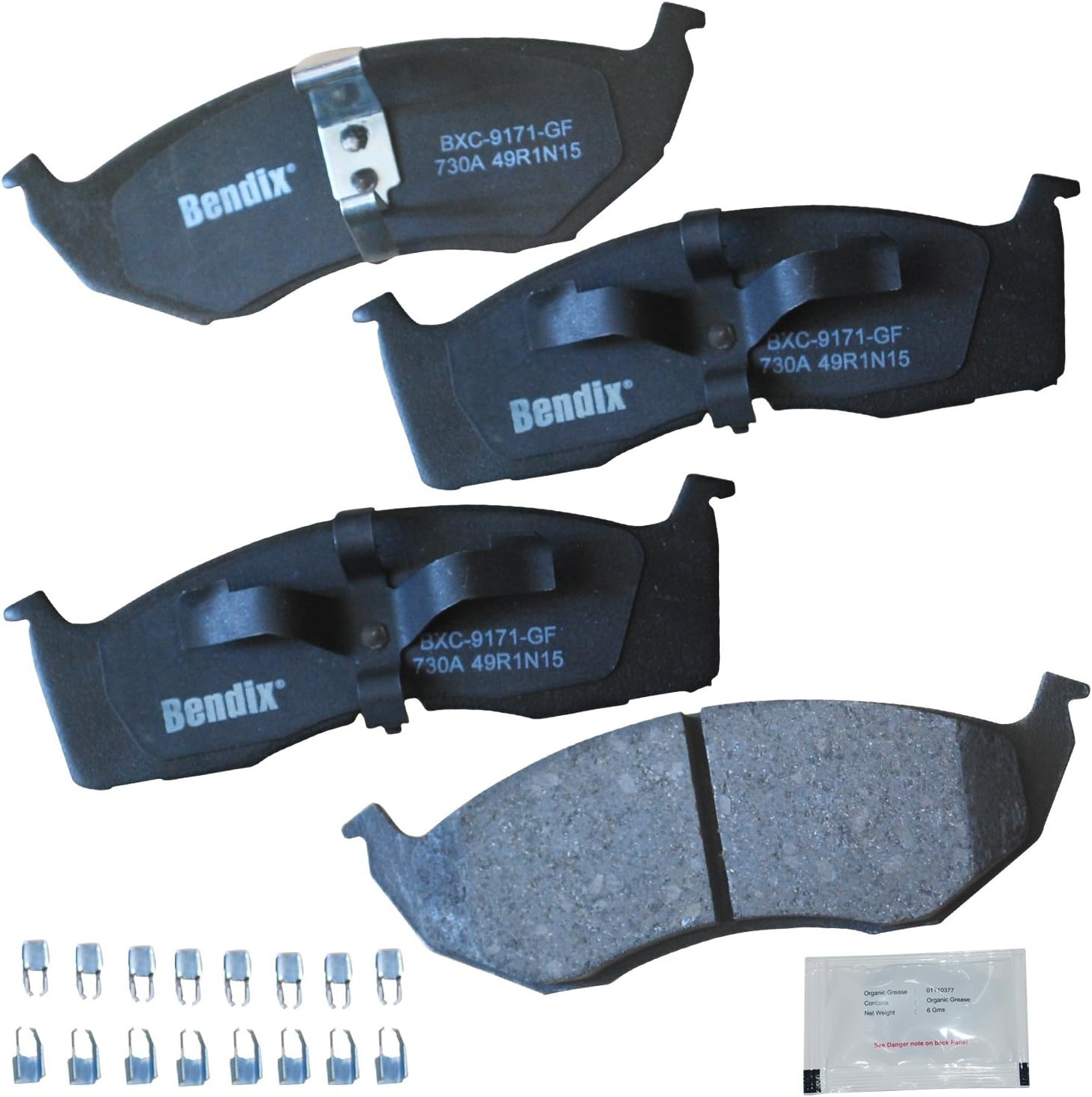 Bendix Priority1 CFC730A Ceramic Brake Pads for Chrysler Neon