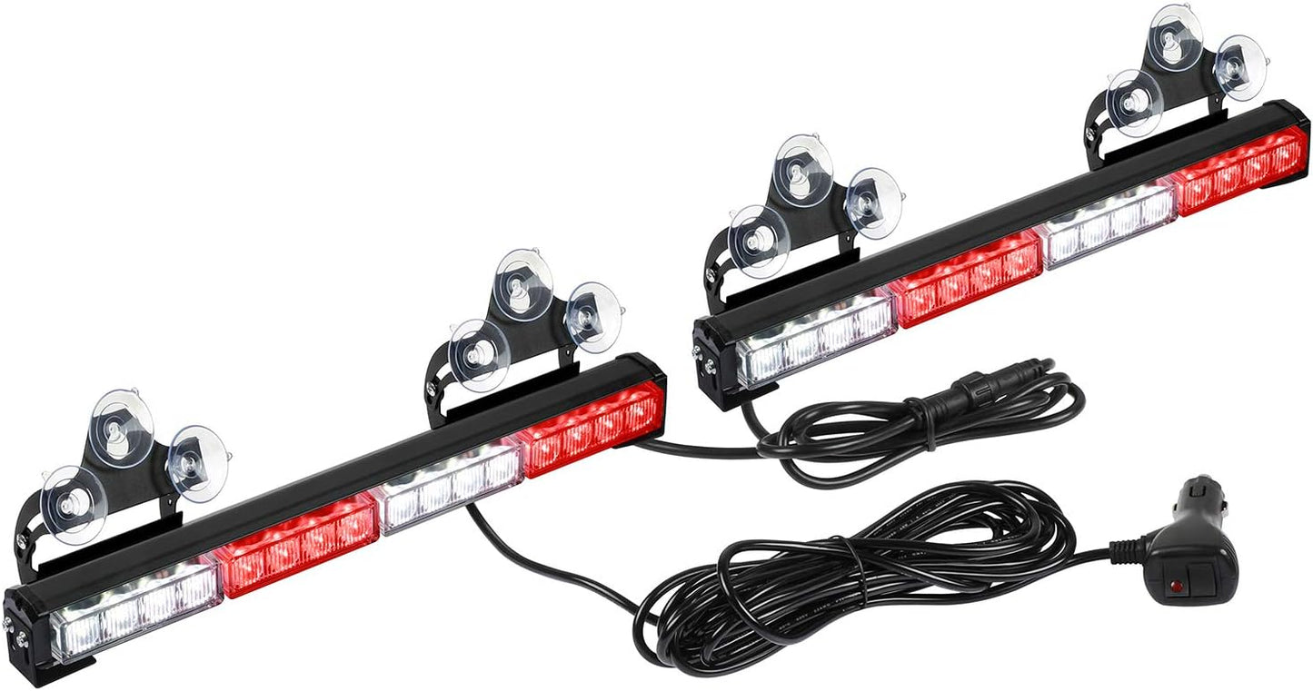 ASPL 2x16.8 inch Emergency Flashing LED Traffic Advisor Strobe Light