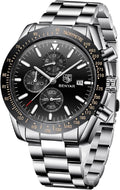 Men's 45MM BY BENYAR Chronograph Stainless Steel Dress Watch