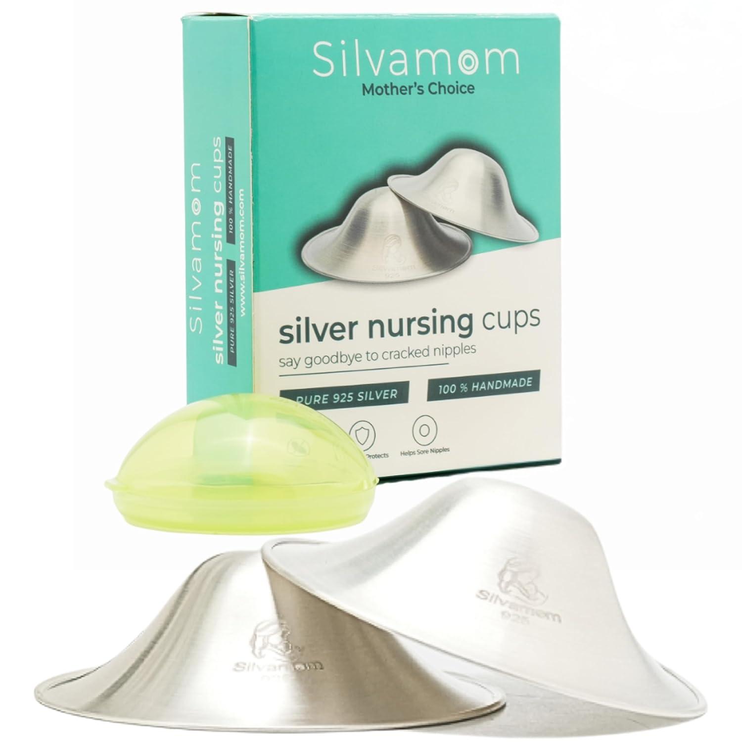 Silver Nursing Cups for Sore Nipples - Essential Breastfeeding Aid