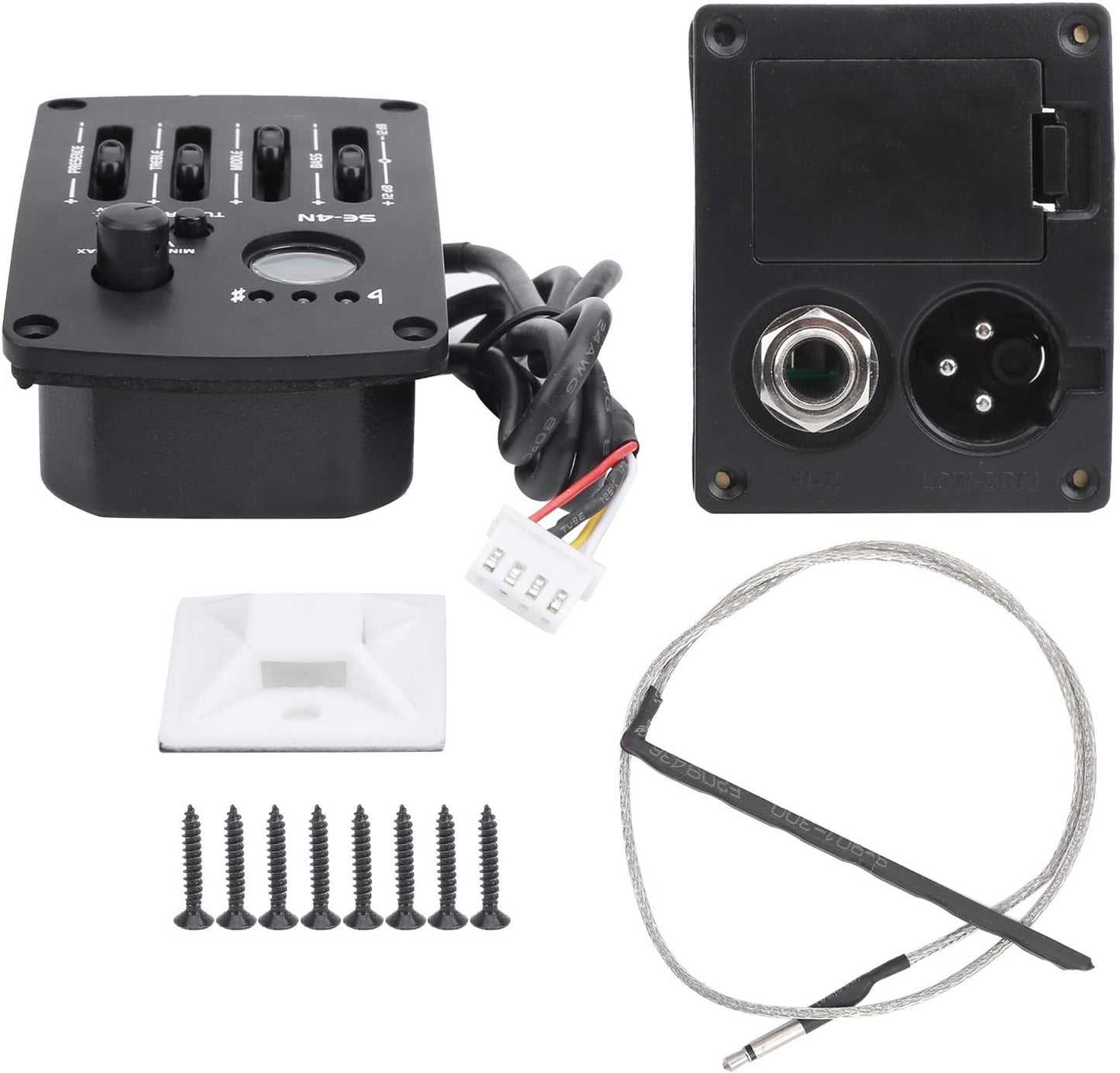 4 Band Equalizer Digital Tuner Pickup for Acoustic Guitars