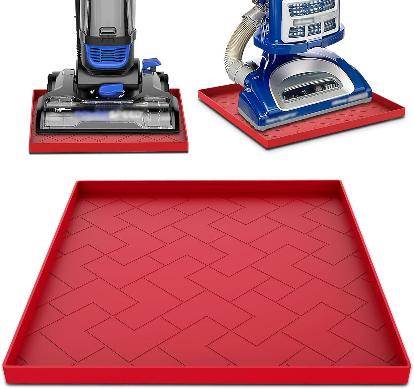 Floor-Saving Silicone Hoover Stand (Red)