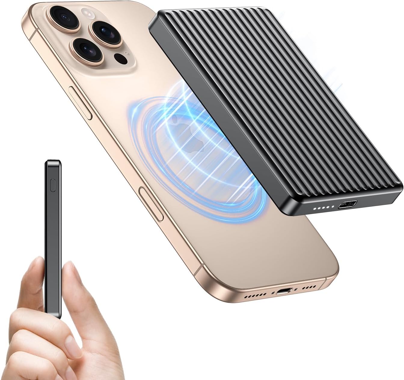 Ultra-Slim Fast Charging Magnetic Power Bank - 10000mAh
