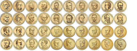 2007 D 2007-2020 40 Coin Presidential Dollar Complete Set Uncirculated