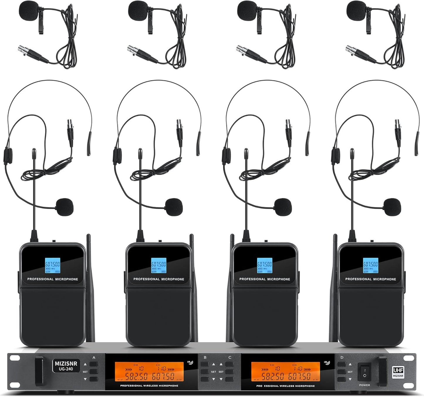 MIZISNR 4 Channel Wireless Lapel Microphone System Review