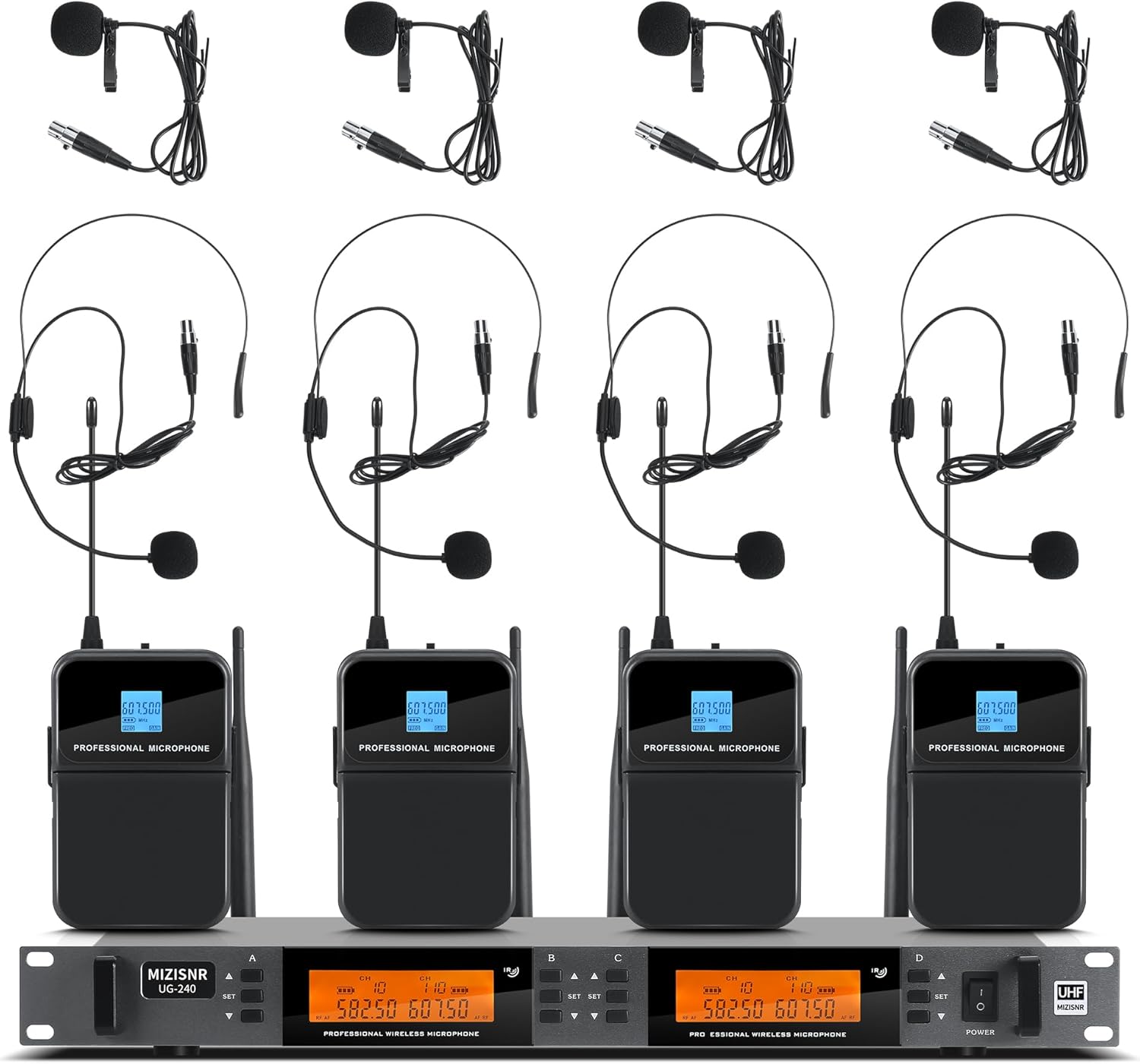 MIZISNR 4 Channel Wireless Lapel Microphone System Review