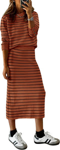 2 Piece Skirt Sets for Women Fall Fashion 2025 - Cozy Knit Set