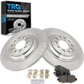 TRQ Rear Brake Pad & Rotor Kit for 2014-21 Jeep Cherokee - Direct Fit