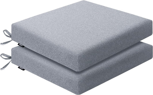 Outdoor Chair Cushions Set of 2, Water-Resistant Comfort