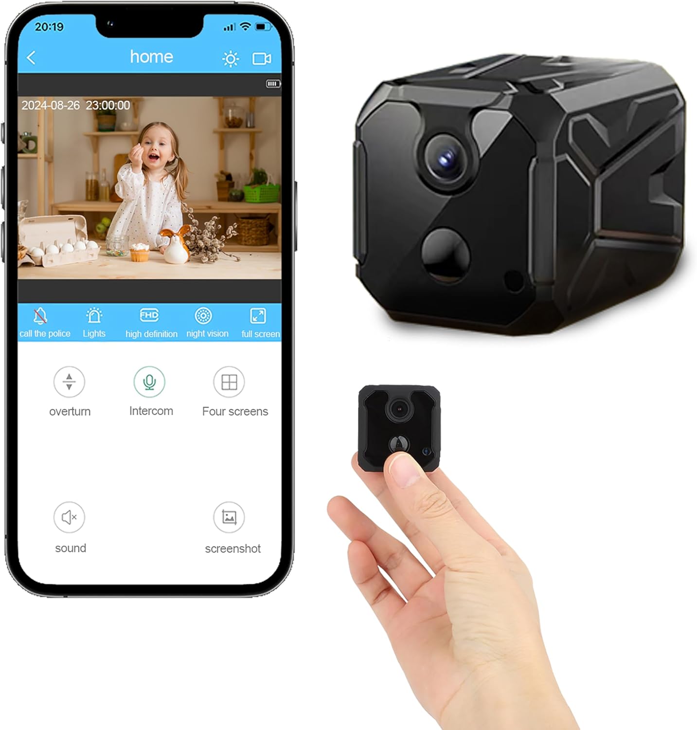 ZHENHAN WiFi Spy Camera: 100 Days Battery, AI Motion Detection, Night Vision