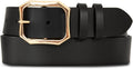 Lucky Brand Women's Fashion Leather Belt - Classic Polished Gold