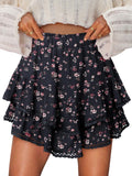 Flowy Shorts Ruffle Skorts High Waisted Tennis Skort - Flowy