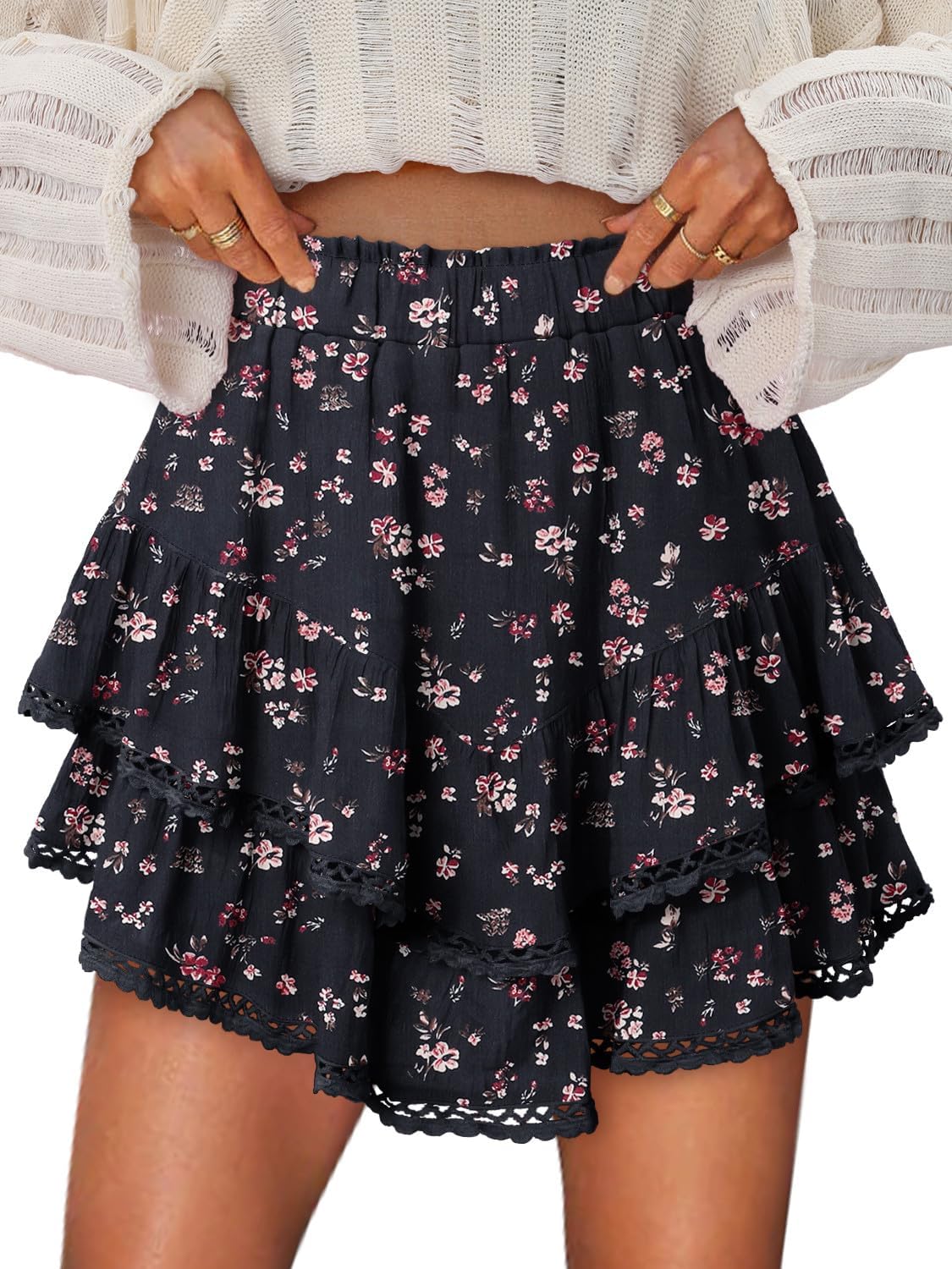 Flowy Shorts for Women by onlypuff - Ruffle Skorts & Mini Skirts