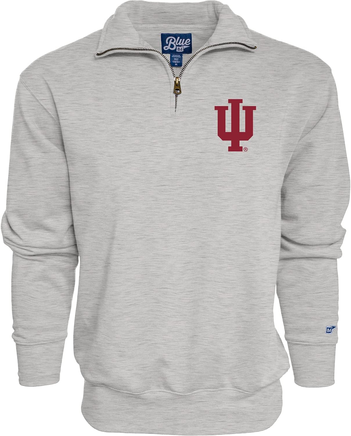 Indiana Hoosiers Men's Quarter Zip Sweatshirt by Blue 84