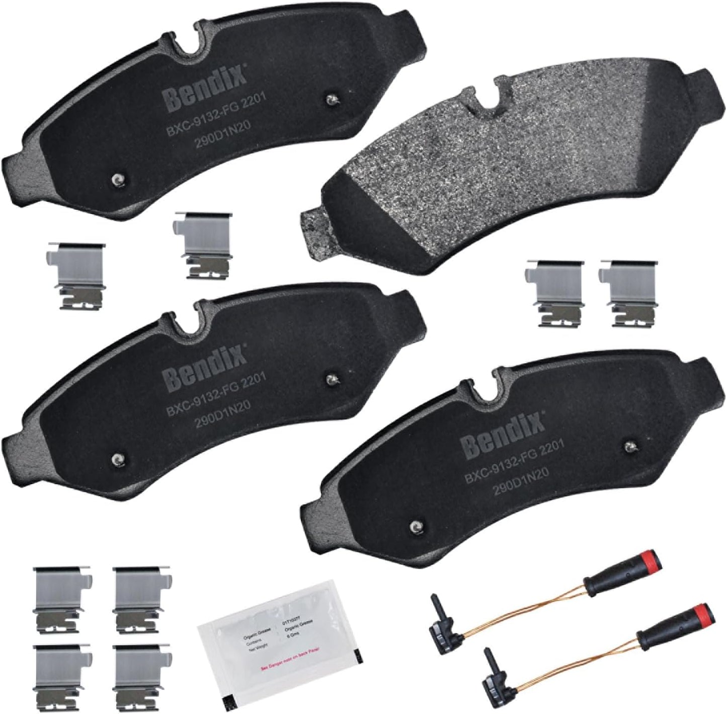 Bendix Priority1 CFC2201 Ceramic Rear Brake Pads for Sprinter