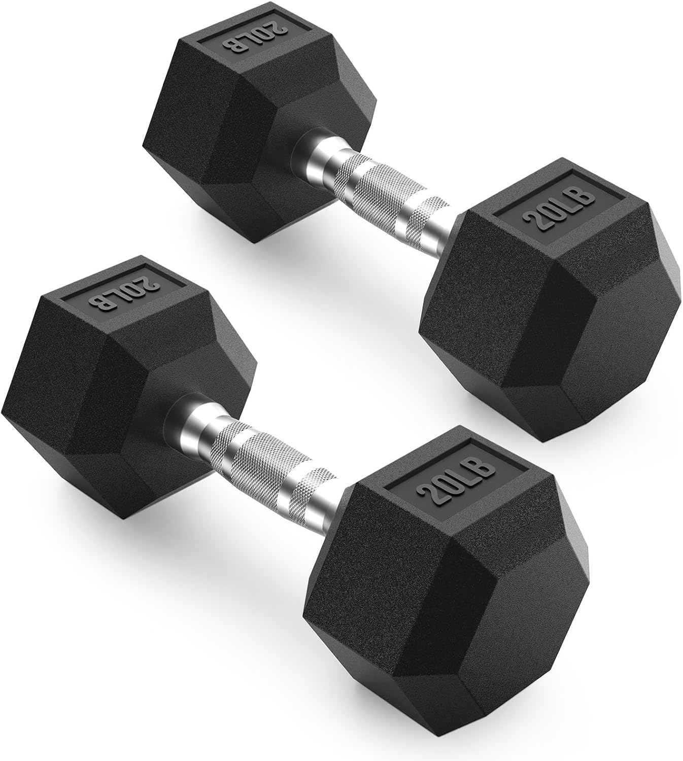 PAPABABE HEX Dumbbell Set for Home Gym Fitness Training