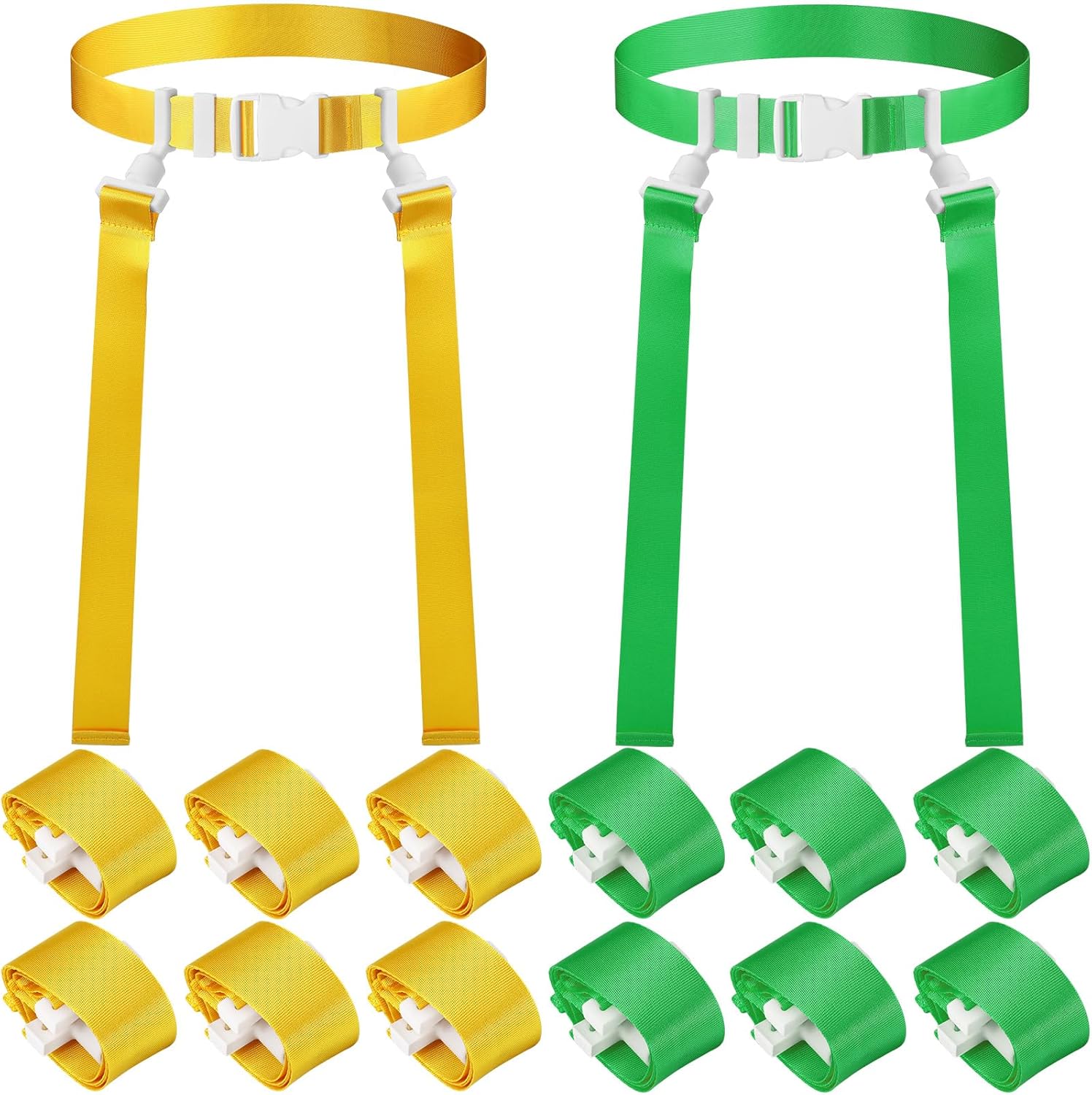 Peryiter Adjustable Flag Football Belts and Flags for All Ages