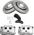 Front Brake Pad & Rotor Kit for 2010-2017 Ford Expedition - Direct Fit