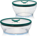 Anyday 4-Piece Large Glass Food Storage with Glass Lids - Plastic-Free