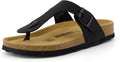 CUSHIONAIRE Women's Leah Cork Footbed Sandal (Style QPZM)