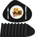 Placemats Set of 8, Heat Resistant Leather Table Mats for Dining