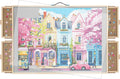 Rotating Puzzle Board with 4 Drawers & Lazy Susan - Portable 40.1in x