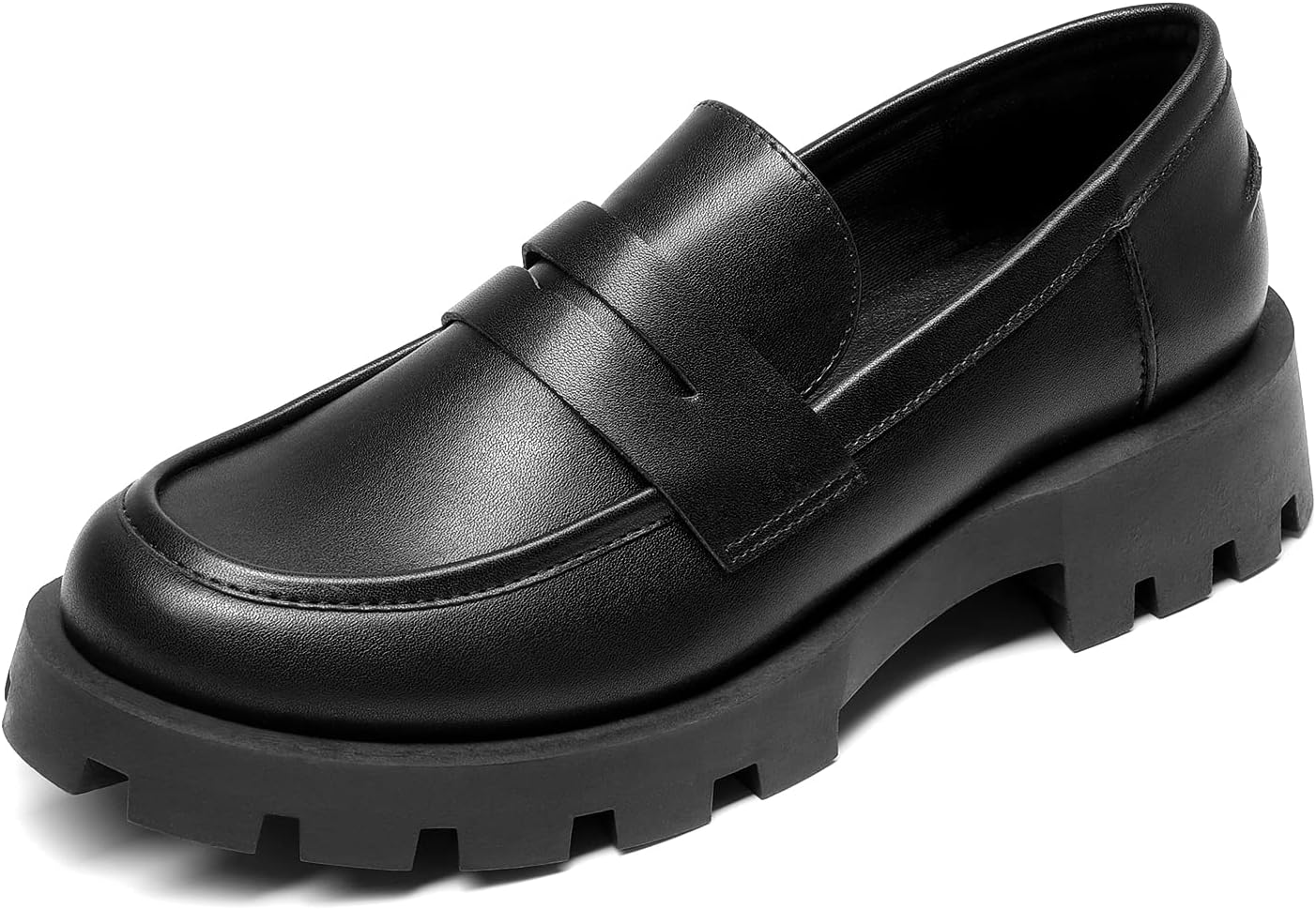 DREAM PAIRS Womens Loafers: Stylish Chunky Penny Slip On Shoes