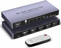 8K HDMI Splitter 4K 240Hz HDMI Switch 5 in 1 Out - Fast Multi-Device